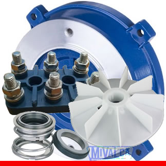 Aspas,Bridas, Borneras,Platineras,Centr�fugos,Sellos mec�nicos,Tapas deflectoras,Tapas de conexiones,Condensadores de marcha,Condensadores de arranque,Tapas delanteras y traseras de motores monof�sicos y trif�sicos